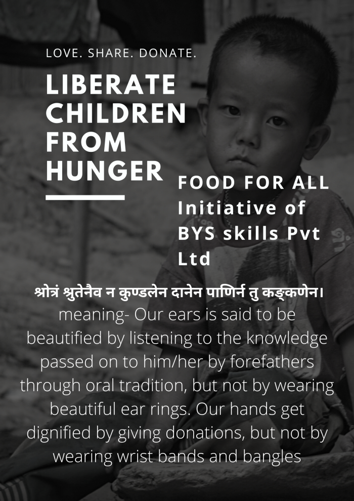 FOOD FOR ALL Initiative of BYS skills Pvt Ltd